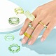 8pcs 8 anillos de dedo de acrílico transparente de estilo RJEW-LS0001-50-6
