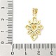 Латунные микро проложить кубического циркония подвески KK-I379-03G-E-3