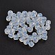 Faceted Round Opalite Glass Beads GLAA-L004-D01-2