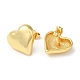Boucles d'oreilles en forme de coeur en laiton plaqué en rack EJEW-Q766-02G-2