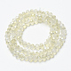 Chapelets de perles en verre transparent électrolytique EGLA-A034-T6mm-H21-4