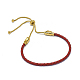 Bracelets réglables de cordon en cuir BJEW-I242-04-1