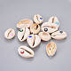 Perle di conchiglia di ciprea SHEL-L008-01-1