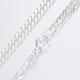 304 Stainless Steel Curb Chain Necklace NJEW-H453-05S-2