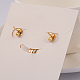 Lovely Cat 304 Stainless Steel Resin Pendant & Stud Earring Jewelry Sets X-SJEW-I077-20-2