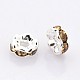 Brass Rhinestone Spacer Beads RB-A014-L6mm-14S-NF-2