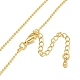 Ожерелья-цепочки из латуни для женщин NJEW-G084-13G-2
