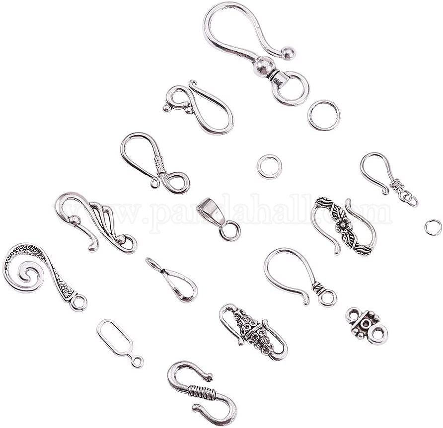 Shop Alloy & Brass Hook Clasps for Jewelry Making - PandaHall Selected