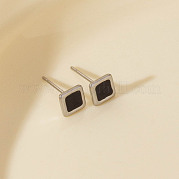 Квадратные серьги-гвоздики из нержавеющей стали 304 KD5584-1