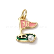 Латунь эмаль подвески KK-Q098-37G-A