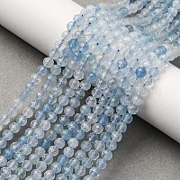 Природные Аквамарин бисер нитей&nbsp;G-A276-C09-4mm-01