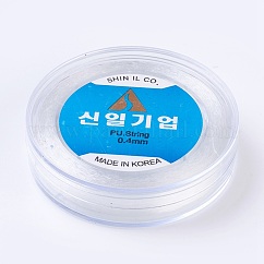 Coreano hilo cristal elástico, para la fabricación de la joya, Claro, 0.4mm, alrededor de 131.23 yarda (120 m) / rollo