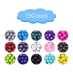 Выпечка окрашенные стеклянные бусины DGLA-Q026-02