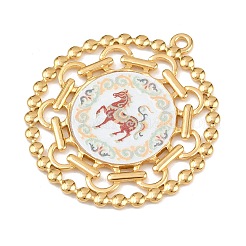 Подвески из нержавеющей стали 304 с печатью&nbsp;STAS-C146-06G-02