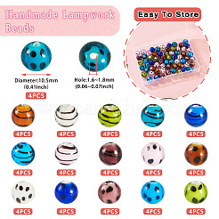 64шт 16 стиля ручной работы бусины лэмпворк&nbsp;LAMP-TA0001-59B