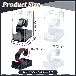 2 vitrina de plástico en forma de C para un solo reloj&nbsp;CON-PH0003-61