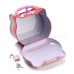 Железные банки для денег с головой единорога для детей AJEW-G053-01A