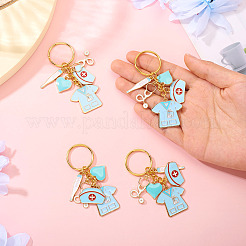 Брелок из эмали из сплава 4 шт.&nbsp;KEYC-TAC00036