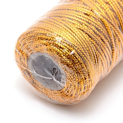 Cordon métallique en polyester&nbsp;MCOR-WH0002-01A