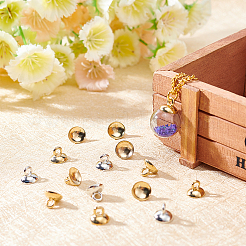 200 шт. 2 цвета ccb стиль пластиковые колпачки для бусин подвески&nbsp;CCB-SC0001-02