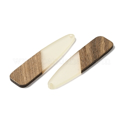 Светящийся в темноте большой кулон из дерева и смолы WOOD-H104-17