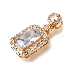 Pendentifs en laiton zircon cubique pavé&nbsp;KK-N290-34G-03