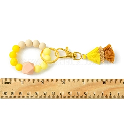 Силиконовый браслет-брелок из бисера&nbsp;KEYC-FS00002