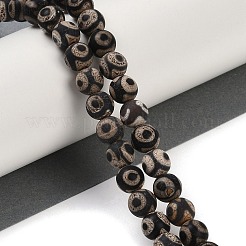 Тибетского стиля бусы дзи&nbsp;G-K166-02-8mm-L3-01