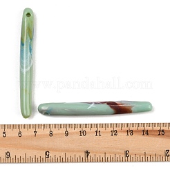 Undurchsichtige Acryl-Imitations-Jade-Anhänger&nbsp;OACR-T033-13B