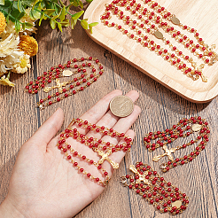 Ожерелье из акриловых четок NJEW-PH01476