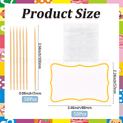 1 набор бумажных фигурок для торта AJEW-SC0003-84B