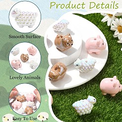 5 шт. акриловые бусины с УФ-покрытием&nbsp;PACR-YW0001-33