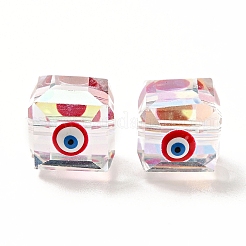 Прозрачные стеклянные бусины GLAA-F121-15