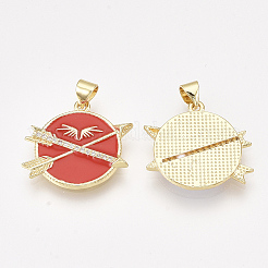 Латунные микро проложить кубического циркония подвески KK-S061-29