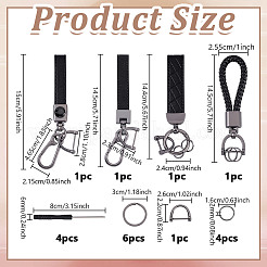 Брелок-подвеска из сплава и искусственной кожи&nbsp;AJEW-NB0007-03