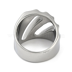 304ステンレススチール指輪  女性用プレーンバンドリング  ステンレス鋼色  21mm  usサイズ8（18.1mm）&nbsp;RJEW-D083-11P-F
