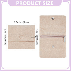 Мешочки для хранения украшений из бархатной ткани&nbsp;ABAG-WH0048-24A