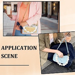 Круглые ручки для сумок из АБС-пластика с имитацией жемчуга&nbsp;FIND-WH20041-002