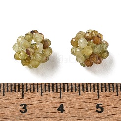 Perle intrecciate di granato verde naturale&nbsp;GG-CBA2E9C-F30-02