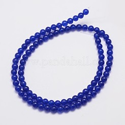 Natürliche und gefärbte Perle Malaysia Jade Stränge&nbsp;G-A146-4mm-A22