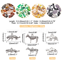 Набор подвесок в виде животных с бусинами для самостоятельного изготовления украшений DIY-FH0003-41