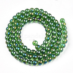 Гальванизируйте прозрачное стекло бисер нитей&nbsp;LS-GLAA-T032-T4mm-AB07