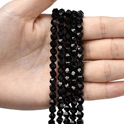 Бусины из натурального черного оникса&nbsp;G-Z119-A04-01