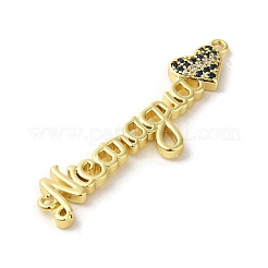 Латунное покрытие стойки микро паве кубический цирконий соединительные подвески&nbsp;KK-C053-09G