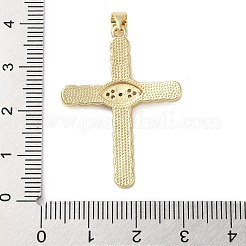 Латунные микропаве прозрачные подвески с фианитом&nbsp;KK-A212-06B-G