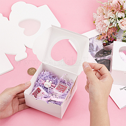 Квадратные подарочные коробки для хранения кексов из крафт-бумаги CON-WH0095-95A