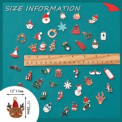 40шт рождественские подвески из сплава эмали JX268A