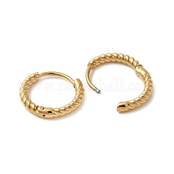 Pendientes de aro con forma de croissant de acero inoxidable 304 para mujer&nbsp;X-EJEW-Q781-07G