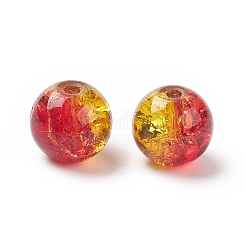 25шт прозрачные стеклянные бусины с кракле CCG-XCP0001-02A