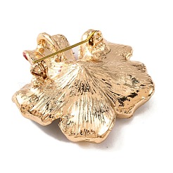 Kc позолоченные броши из сплава с кристаллами и стразами&nbsp;LS-JEWB-L017-06KCG